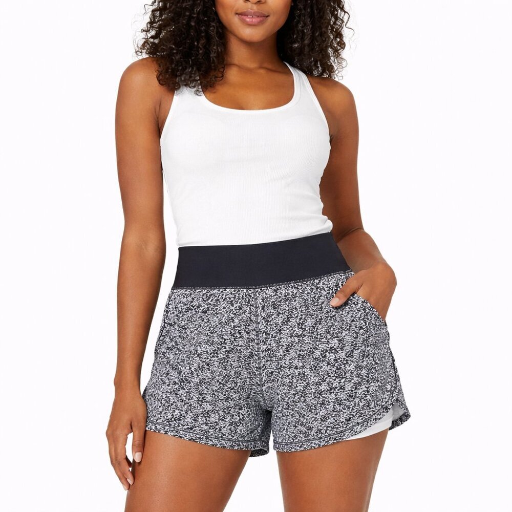 Mondetta High-Rise Athletic Shorts | Elastic Waist Hidden Pockets | Size SP